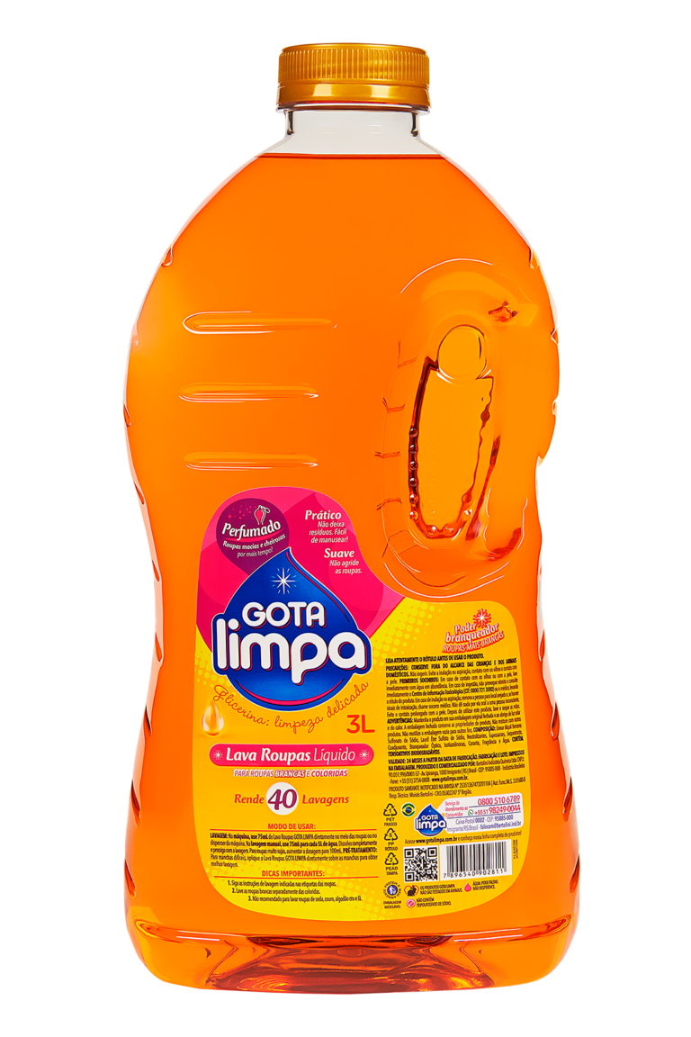 detergente liquido glicerina gota limpa 3l